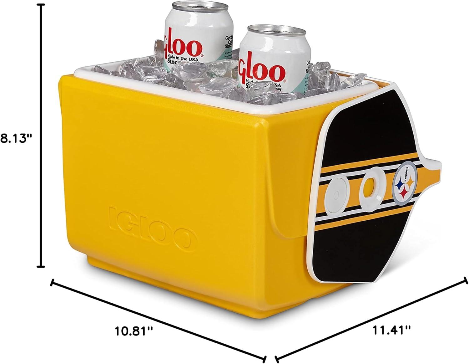imageIgloo Limited Edition NFL 7 Qt Little Playmate CoolerSteelers
