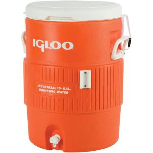 image:imageIgloo Seat Top Beverage Dispenser OrangeWhite 10 Gallon