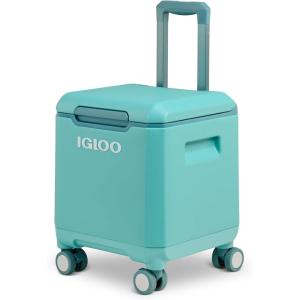 image:imageIgloo Tag Along 360 Spinner Cooler  20 Quart Rolling Ice ChestLagoon Teal