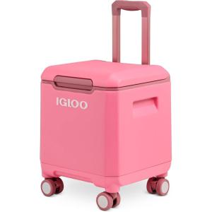 image:imageIgloo Tag Along 360 Spinner Cooler  20 Quart Rolling Ice ChestThrift Pink